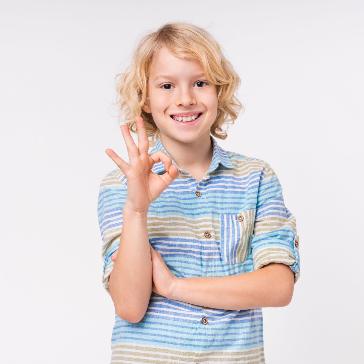 Regular visits to his Houston dentist keep this smiling boy’s teeth in perfect shape.